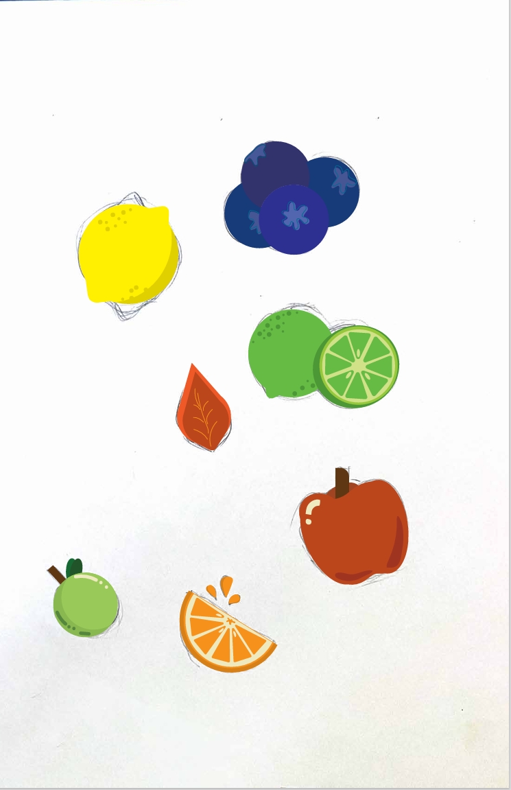 Spring Fruits Vector Fruit Vectors – Illustration I